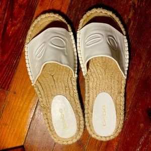 Womens size 8 Bebe flat slides
